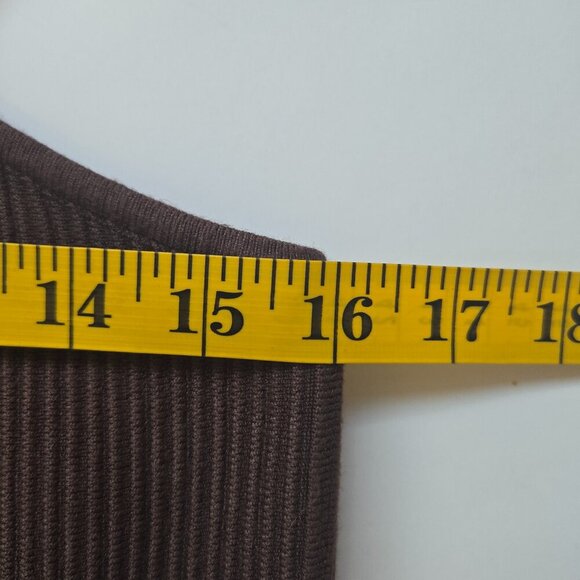 NWT House of Harlow 1960 Ribbed Bodycon Mini Dress Dark Brown Sz Large - Picture 10 of 10